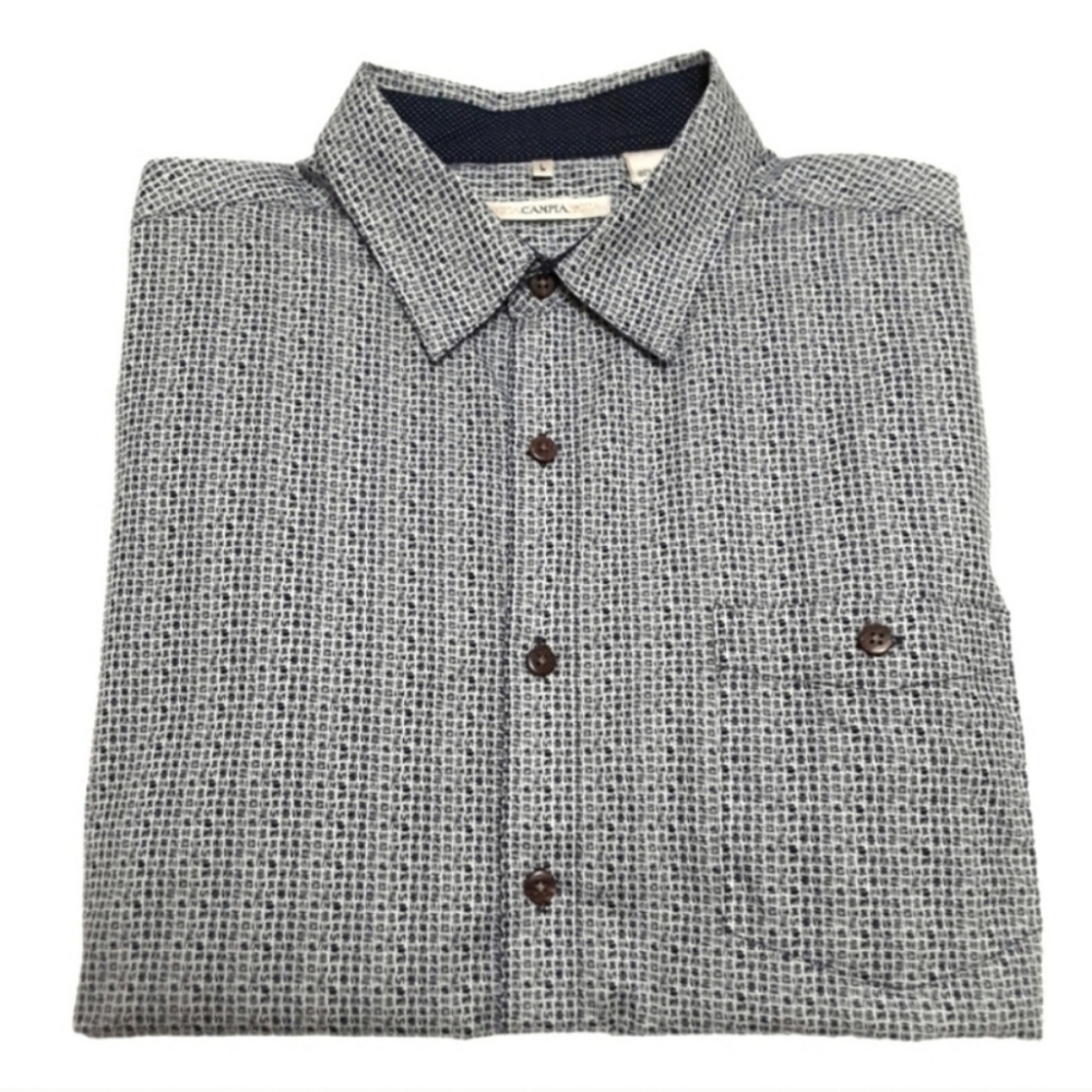 Moda Button Up Shirt Mens Large